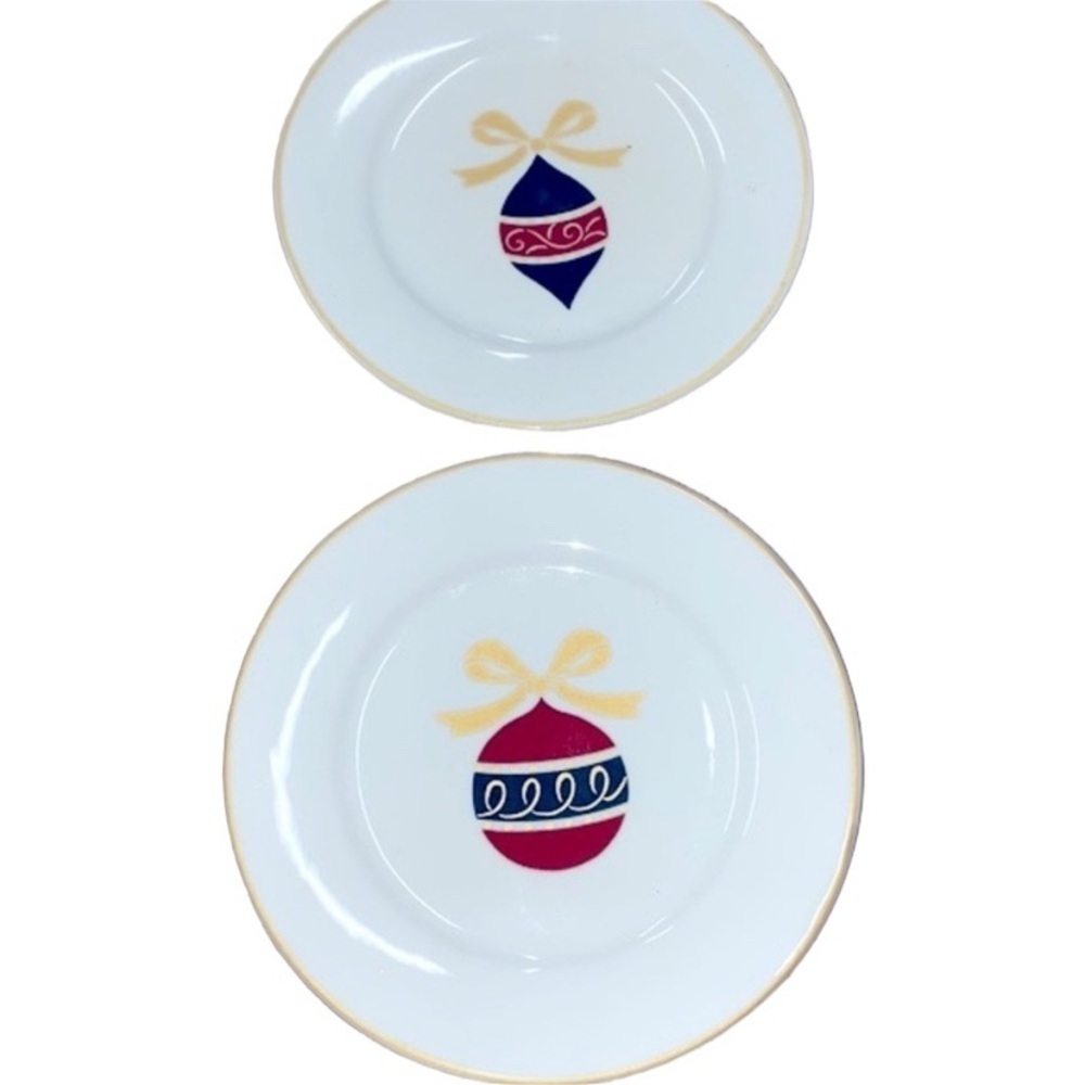 Gibson set of Ornaments small Christmas plates